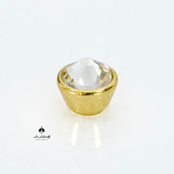 ته بست نگین دار برنجی 4mm