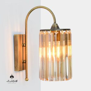 دیوارکوب 876/1 نورسازان سرپایین تک لامپ آنتیک آب گلدن شماره 2