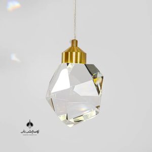 آویز تک شعله مدرن کریستالی LED L _ 1P _ 002