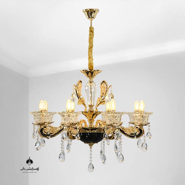 8-light chandelier Star 8801/8 لوستر 8 شعله استار 8801/8