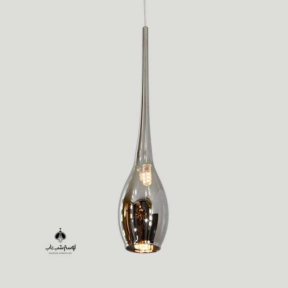 Modern single flame cherry crystal mercury pendant آویز تک شعله مدرن کریستالی گیلاسی جیوه ای