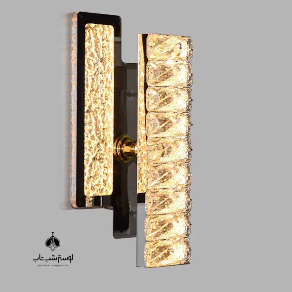 pnc crystal wall sconce 2511 chrome pnc دیوارکوب کریستالی 2511 کروم