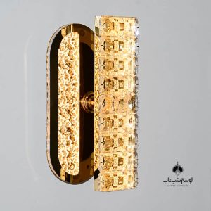 pnc دیوارکوب کریستالی 2513 طلایی