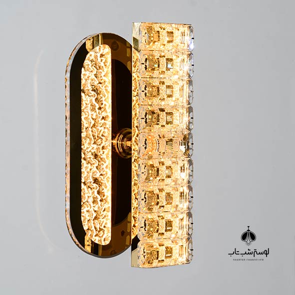 pnc crystal wall sconce 2513 gold pnc دیوارکوب کریستالی 2513 طلایی