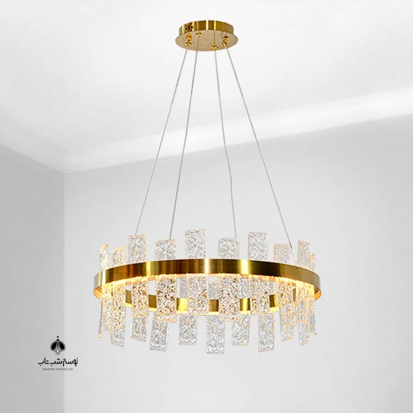 PNC Crystal Pendant Chandelier 8801 Size 600 PNC لوستر آویز کریستالی 8801 سایز 600