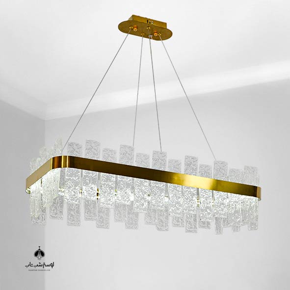 PNC Crystal Liner Pendant Chandelier 8801 PNC لوستر آویز لاینر کریستالی 8801