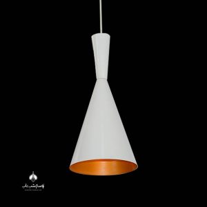 چراغ آویز تک شعله پایا کد 114 سفید داخل طلایی